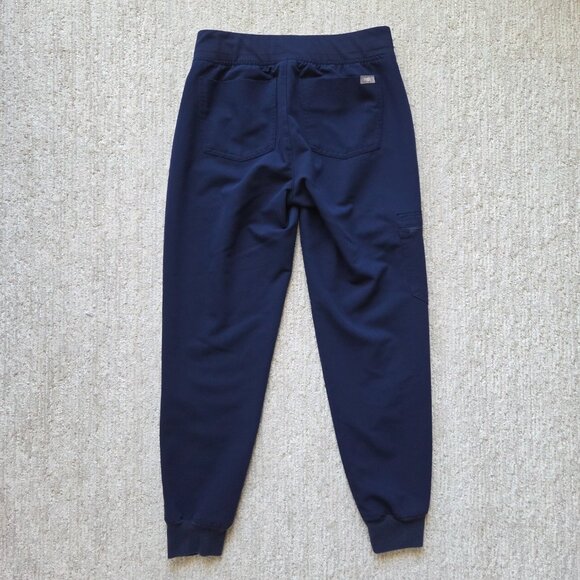 FIGS Scrub Set Women Navy Blue Catarina Top Small Zamora Jogger Pants Petite XS - Picture 8 of 16